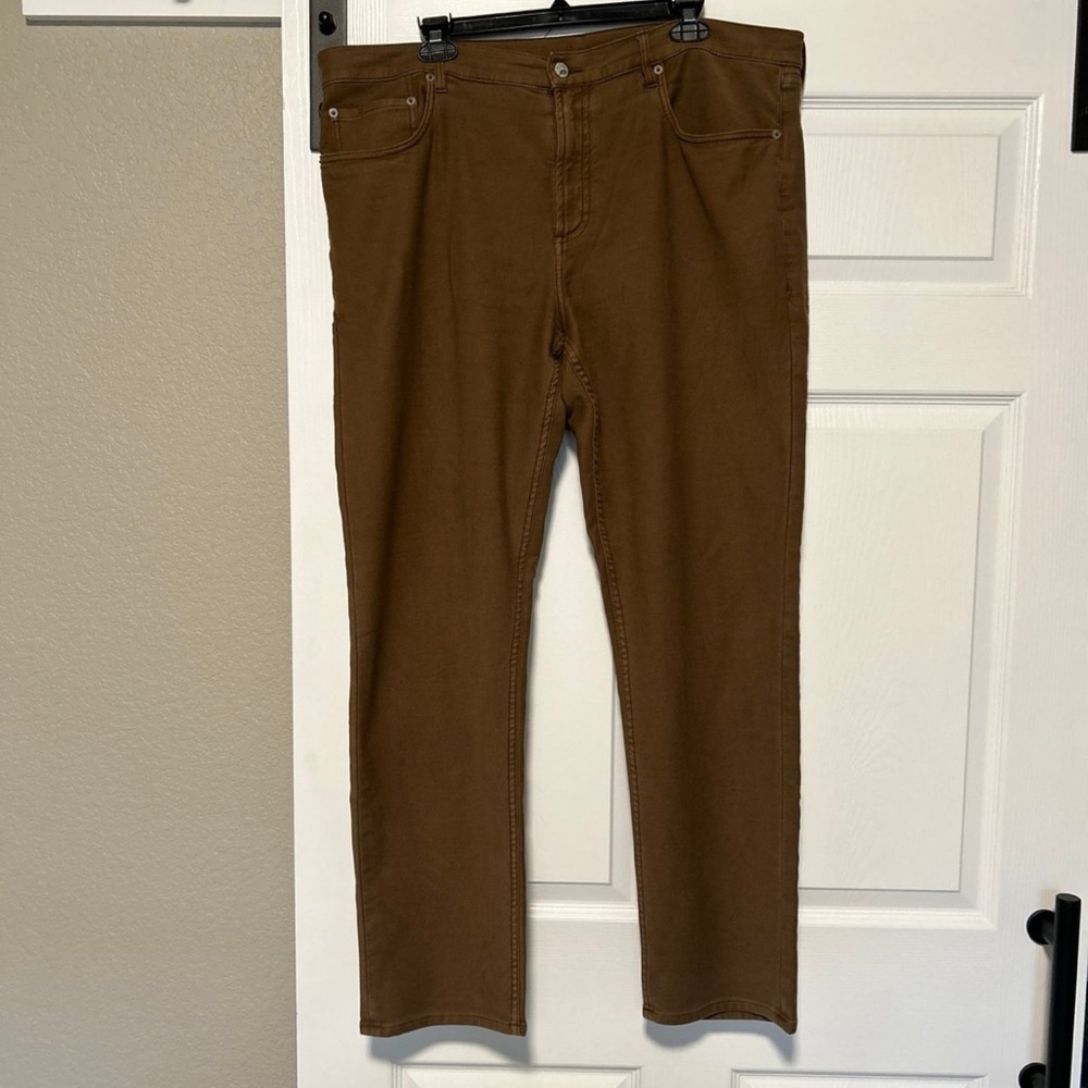 Faherty Mens Pants Size 38 X 32 Stretch Terry 5 Pocket Soft Cotton Blend Twill